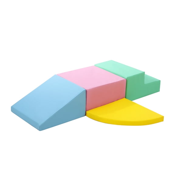 Roromall Toddler Foam Climbing Blocks Set - 4PCS Indoor Active Playset, Promotes Physical Development