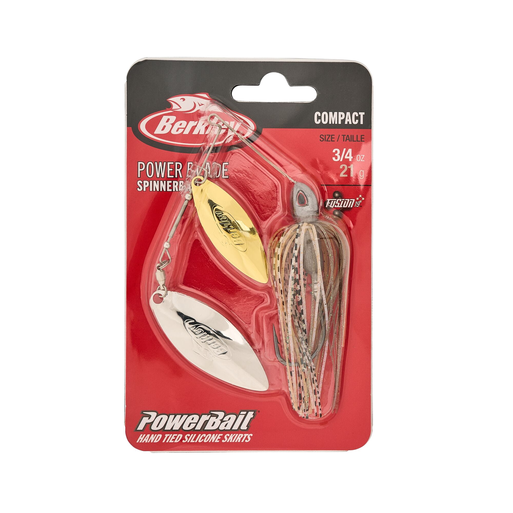 Berkley Power® Blade Compact, Spinnerbaits, Silver Bullet/Gold + Silver (1-count)