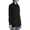 thumbnail image 2 of Time and Tru Women's Cowl Neck Tunic Sweater, 2 of 6