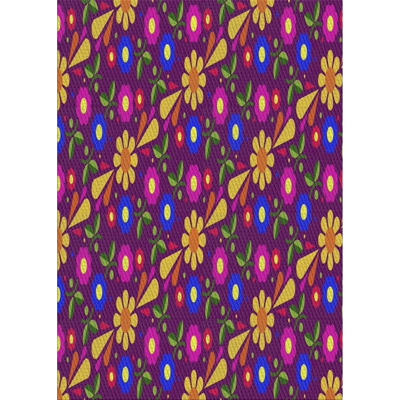 Ahgly Company Indoor Rectangle Patterned Dark Almond Brown Abstract Area Rugs, 2' x 3'