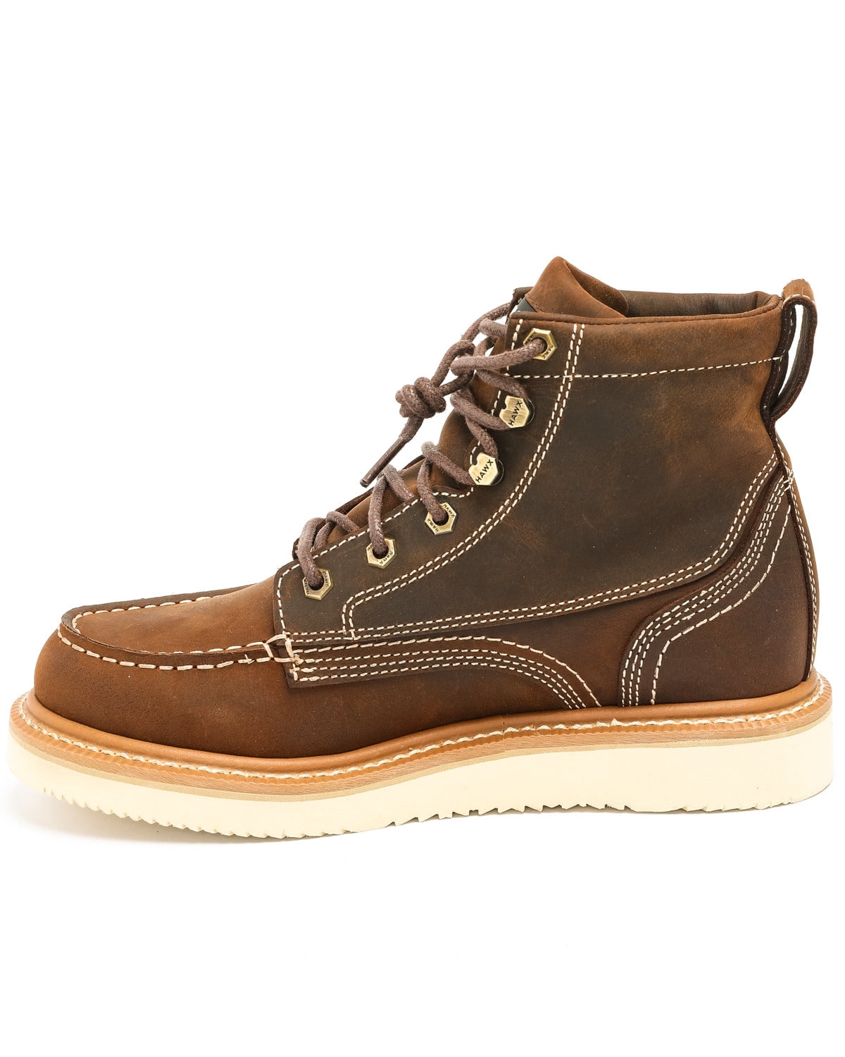 Børn Axe II Mens 10.5 Lace Up Boots Brown Distressed Leather Comfort Work Boot Hawx Men main image 4