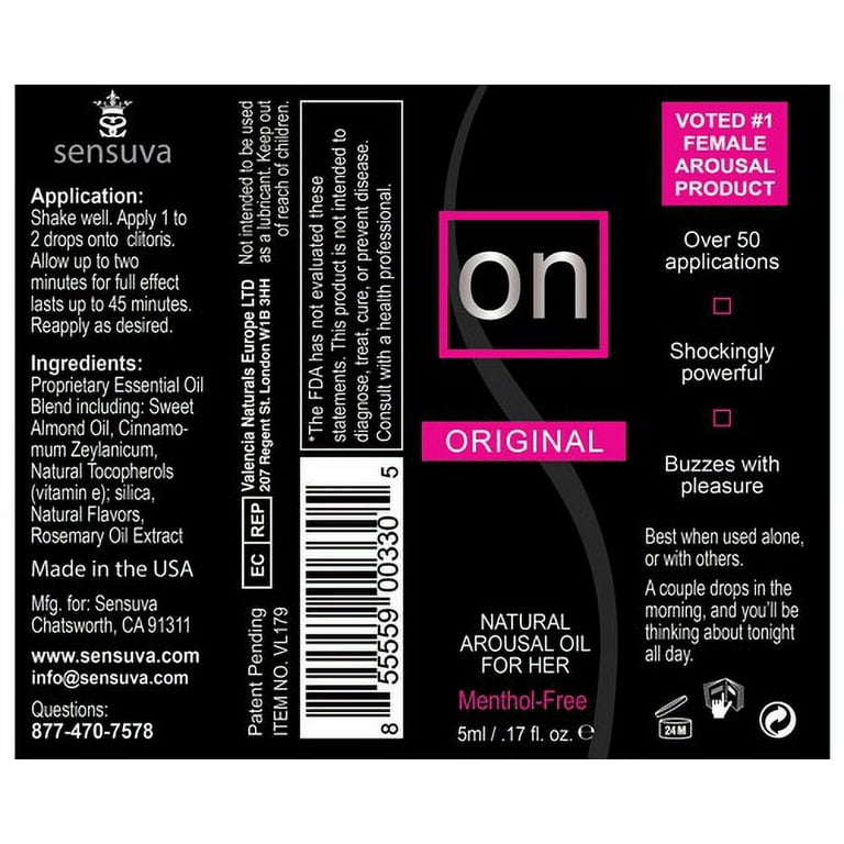 Sensuva On Natural Arousal Gel for Female 1oz - Original - Walmart.com Sensuva On Natural Arousal Gel for Female 1oz - Original - Walmart.com