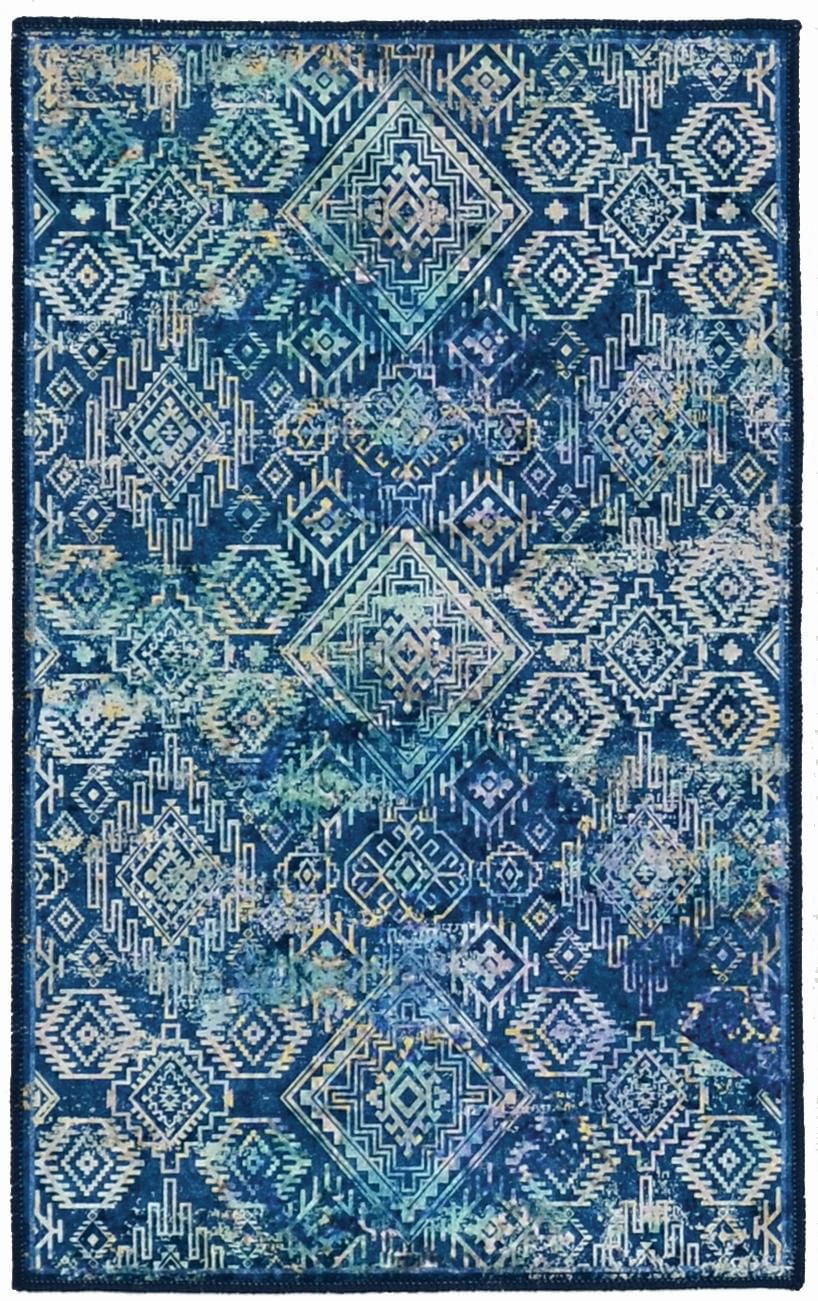 Emerald Canton Blue & Ivory 6'7" x 9'7" Area Rug