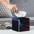 thumbnail image 4 of Kdxio Futuristic Purple Panther A、 Print Tissue Box Cover,Square Decorative PU Leather Facial Paper Case Organizer Holder Dispenser for Bathroom,Night Stands,Desk,Car 5.2''X5.2''X5.2'', 4 of 6