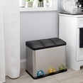 thumbnail image 2 of Organize It All Stainless Steel Recycling Bin  4903, 2 of 5