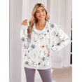 thumbnail image 5 of Zeagoo Womens Zip Up Hoodies Long Sleeve Lightweight Fall Oversized Casual Sweatshirts Jacket with Pocket, 5 of 6