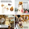 thumbnail image 4 of Efavormart 25 Pack | Assorted Gold Boho Style Palm Leaf Flower Ball Cake Toppers, Palm Leaf Coffee Ball Cake Decoration Set, 4 of 11