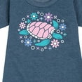thumbnail image 3 of Instant Message - Turtle And Flowers - Toddler & Youth Girls Fleece Dress, 3 of 6