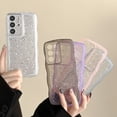 thumbnail image 2 of Compatible with Samsung Galaxy S21 Ultra Glitter Clear Phone Case,Cute Curly Wave Frame Case Women Bling Shiny S21 Ultra Case Soft Shockproof Bumper Cover (White, Samsung Galaxy S21 Ultra), 2 of 12