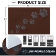thumbnail image 2 of Timo Indoor Door Mat, 24"x36" Super Absorbent Dog Mats for Muddy Paws, Low-Profile Washable Entryway Rug, Rubber Backing Non Slip Front Door Mats, Resist Dirt Inside Entrance Doormat for Shoe, Coffee, 2 of 7