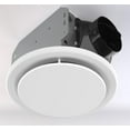 thumbnail image 5 of Homewerks 80 CFM 1.1 Sones Round Bathroom Ventilation Exhaust Fan in White, 5 of 8