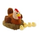 thumbnail image 5 of Escultura de gallina pollito grande, nido de peluche, figuras de animales de granja, juguete de pollito adorable estilo A, 5 of 9