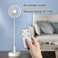 thumbnail image 1 of Ventilador oscilante Colco Ventilador Plegable 3600 mAh Carga rápida Portátil con telemando Ventiladores de escritorio portátiles, 1 of 8
