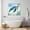White, variant on Canvas Print Wall Art Oil Paintings Coastal Ocean Whale Fish Picture Prints Artwork for Living Room Kitchen Bathroom Bedroom