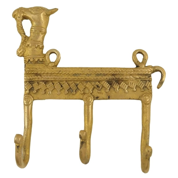 Animal Design Decorative Wall Hook Organizer Brass Metal Hanging Hook Coat Rack