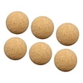 thumbnail image 4 of 6 Pieces Table Football Cork Desktop Soccer Tabletop Game 36mm Wood Foosball, 4 of 7
