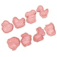 thumbnail image 4 of 1 Set 8 Pcs Pink PP Cookie Mold For Children Gatherings And Diy Projects, 4 of 7