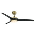 thumbnail image 2 of WAC Mod 54" Soft Brass/Matte Black Integrated LED Smart Ceiling Fan with Remote Control, 2 of 12