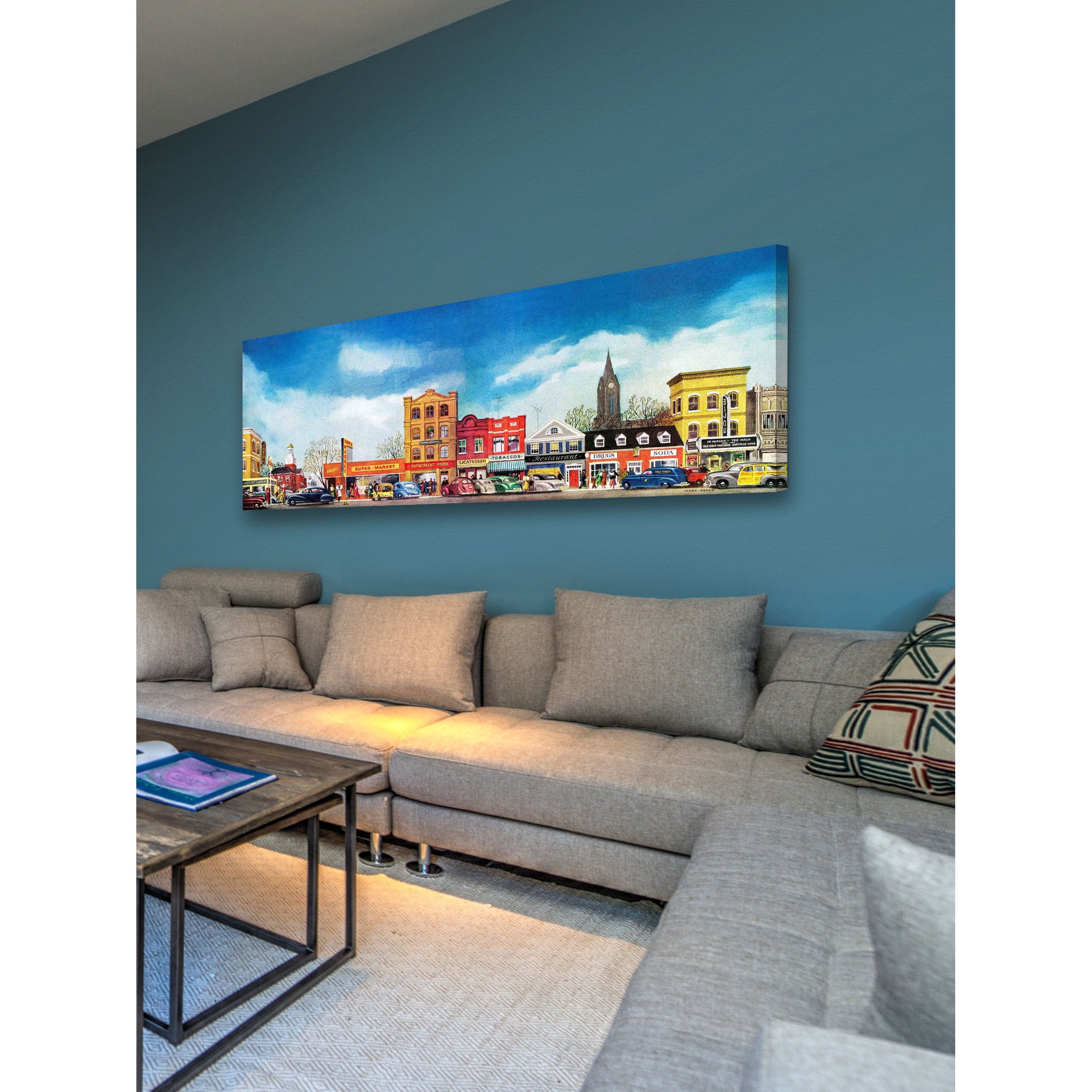 "City Life" Painting Print on Canvas