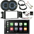 thumbnail image 1 of Pioneer 6.8" Double-DIN Touchscreen Multimedia DVD Bluetooth Apple CarPlay Receiver, 2x 6.5" 2-Way Speakers, Dash Kit, Wiring Harness, Speaker Brackets, Speaker Adapter, Steering Controls, 1 of 8