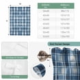 thumbnail image 6 of Blue Plaid Balloon Curtains for Bedroom/Front Door/Bathroom, Modern Simple Watercolor Buffalo Lattice Tie Up Curtains 63 Inch Length Light Filtering Kitchen Curtains Shades for Windows 46"x63", 6 of 8