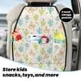 thumbnail image 3 of Uemuo Snake And Cactus Printed Car Back Seat Protector,2 Pcs Backseat Car Organizer, Kick Mats Back Seat Protector , Back Seat Organizer for Kids, 3 of 8