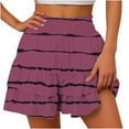 thumbnail image 1 of FNFYFH Clearance Ladies Running Loose Fit Solid Summer Workout Shorts Stretchy Training Shorts，Hot Pink, 1 of 5