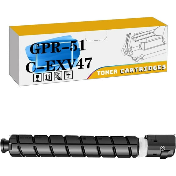 GPR-51 C-EXV47 Toner Cartridges Compatible for Canon C250 C350 C255iF C355iF C350iF C250iF Printers - High Yield 9,500 Pages