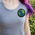 thumbnail image 2 of Smiley Smile World Earth Conservation Recycle Happy Face Pinback Button Pin, 2 of 5