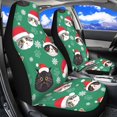 thumbnail image 2 of HUISEFOR Christmas Santa Cat Car Front Seat Covers Breathable Car Seat Covers Protector, Comfortable, Elastic, Soft, Anti Slip, Easy to Installation, Universal Fit for Most Cars SUV, 2 of 6