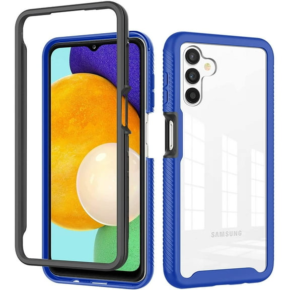 Transparent Hybrid Case for Samsung Galaxy A13 5G - Blue