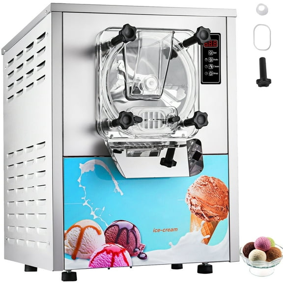 VEVORbrand Commercial Hard Ice Cream Machine Maker 20 L/H Frozen Yogurt Ice Cream LED Display MakerOpens in a new window or tab Silver