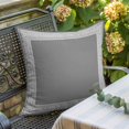 thumbnail image 2 of Gray Geometric Pillow Covers 18x18 Inch, White Greek Key Design Abstract Modern Art Linen Pillowcase with Invisible Zipper, Decorative Throw Pillow Covers Cushion Case for Couch Sofa Bed Living Room, 2 of 9