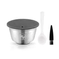 thumbnail image 1 of Mistaha Capsules de Café en Acier Inoxydable Remplissables, Capsule de Café Réutilisable, Ensemble de Filtres pour Tasse, Compatible avec la Machine à Café DOLCE GUSTO EDG Lumio Series, 1 of 7