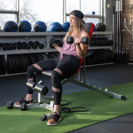 exercise bench with resistance bands