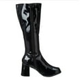 thumbnail image 1 of 3 Inch Adult Black Costume Gogo Boots w/ Zipper | 10, 1 of 2