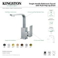 thumbnail image 4 of Kingston Brass LS8463CL Claremont One-Handle Single-Hole Bathroom Faucet with Push Pop-Up Drain, Brushed Brass, 4 of 4