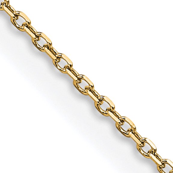 14K Yellow Gold Jbsp's .85mm D/C Rolo Chain (18 X 0.85) Made In Italy 7256-18