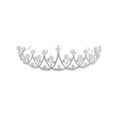 thumbnail image 4 of LABSERRON 1Set Bridal Crystal Tiara Rhinestone Wedding Crown Headwear for Ladies 6.3In * 0.47In, 4 of 6