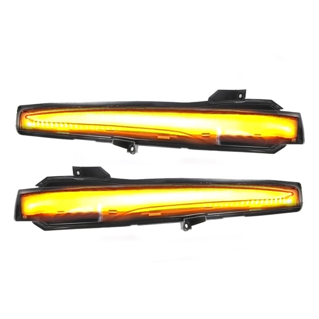 Luz de espejo de marcador lateral, lente ahumada, lámpara LED de señal de giro, reemplazo DRL para Mercedes-Benz Clase V W447 2014-2018
