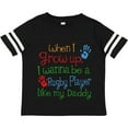 thumbnail image 3 of Inktastic Rugby Player Like Daddy Boys or Girls Toddler T-Shirt, 3 of 5