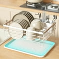 thumbnail image 6 of XiYing Kitchen Countertop Dish Drying Rack, Iron Material, Large Capacity Storage Organizer for Plates Bowls Cups Utensils, 43X33.5X18Cm, 1-Piece, 6 of 6