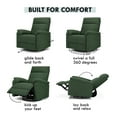 thumbnail image 4 of DaVinci Suzy Polyester 270° Swivel Glider Recliner, Pine Green, 4 of 5