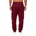 thumbnail image 4 of YTCAMLO Men's Baggy Sweatpants Wide Leg Lounge Sweat Pants with Multi Pockets, 4 of 5