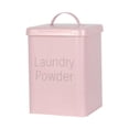thumbnail image 1 of Contenedor de detergente para ropa, arroz con tapa, decoración rústica, 5 l, organizador de encimera, tarro para granos, harina para el hogar, 1 of 9