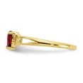 thumbnail image 3 of 10k Polished Geniune Rhodolite Garnet Birthstone Ring in 10k Yellow Gold - Size 6, 3 of 3
