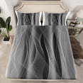 thumbnail image 2 of Homewish Wave Striped Lines Bed Sheets,Modern Abztract Geometric King Sheets,Gray Black White Sheet Set For Teens,4 Pieces, 2 of 7