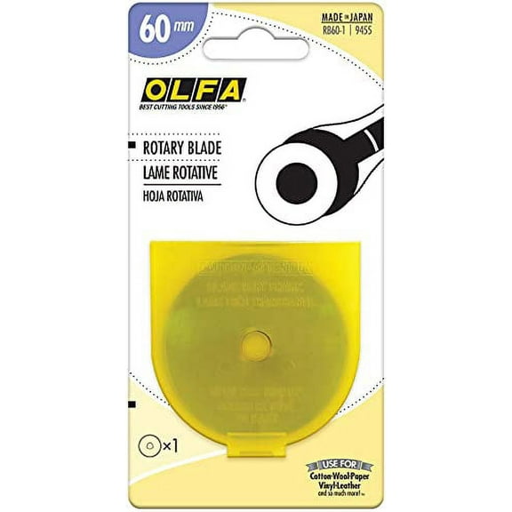 Olfa 60mm Rotary Cutter Replacement Blade Pack of 1