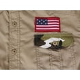 thumbnail image 3 of Men's US Military American Long Sleeve Button Up Camo Casual Dress Shirt (Khaki,XL), 3 of 3