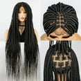 thumbnail image 2 of 36 Inches Knotless Box Braids Wigs Synthetic Full Lace Wig Braided Wigs For Black Women Crochet Box Wig Braid Braiding Hair, 2 of 10